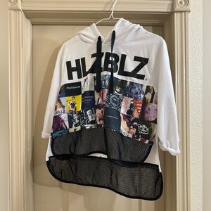 HLZBLZ Graphic Hoodie with Mesh Detail